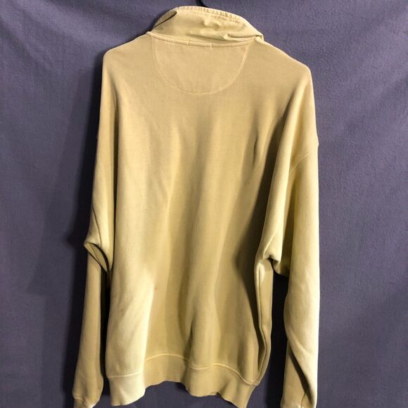 NO offers tommy bahama xl sweater yellow knit relax 1/4 zip pullover thick aa - Picture 6 of 13